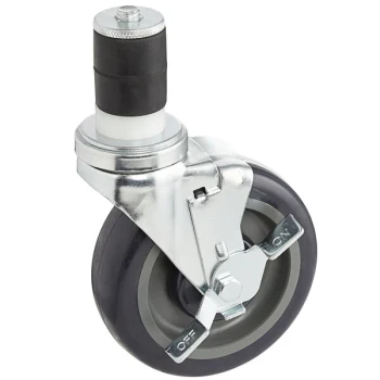 Regency 5 inch Polyurethane Work Table and Equipment Stand Caster with Brake