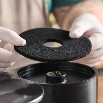Carlisle GR09RS03 5 1/2" Round Black Sponge for Glass Rimmers