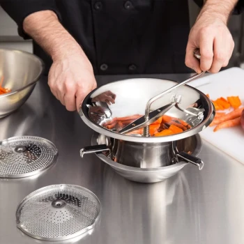 Tellier N3004X 8 1/4" Food Mill - Stainless Steel, 3 1/2 Qt.