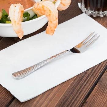Libbey 994 029 Aspire 5 7/8" 18/8 Stainless Steel Extra Heavy Weight Cocktail Fork - 36/Case