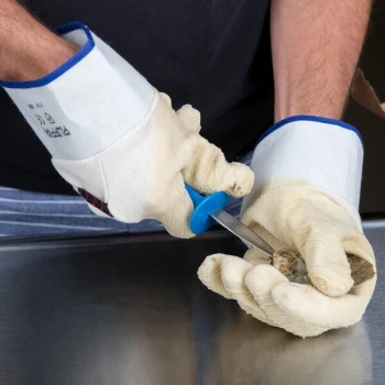 Yellow Rubber Oyster Shucking Gloves, Pair