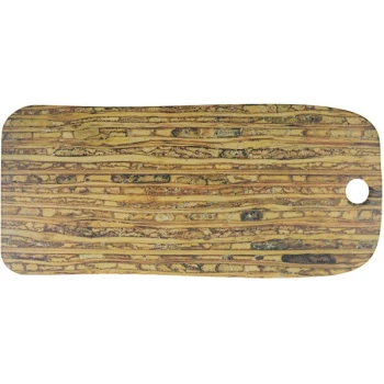 cheforward™ by GET Lapis 20 1/8" x 9" Rectangle Petrified Bamboo Melamine Serving Board - 12/Case