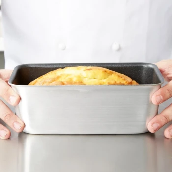Vollrath S5433 Wear-Ever 3 lb. Seamless Non-Stick Aluminum Bread Loaf Pan - 8 1/2 inch x 4 1/4 inch x 3 1/8 inch