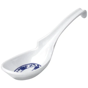 Thunder Group 7100TB Lotus 1 oz. Melamine Soup Spoon - 60/Pack
