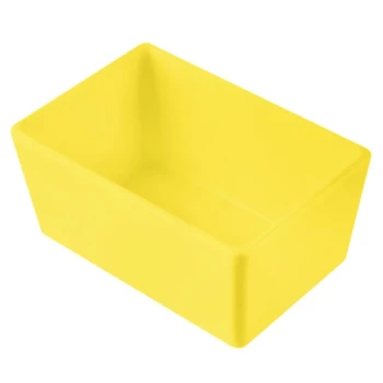 TableCraft CW5020Y Simple Solutions 1/9 Size Yellow Cast Aluminum Straight Sided Bowl - 3" Deep