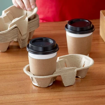 Choice Pulp Fiber 2 Cup Carrier - 300/Case