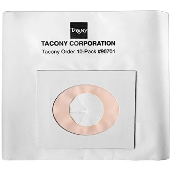 Tornado 90701 Paper Filter Bags for 93030 Wide Area Vacuum - 10/Pack