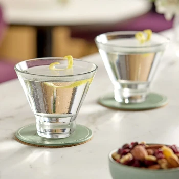Libbey 9 oz. Boost Stackable Stemless Martini Glass - 12/Case