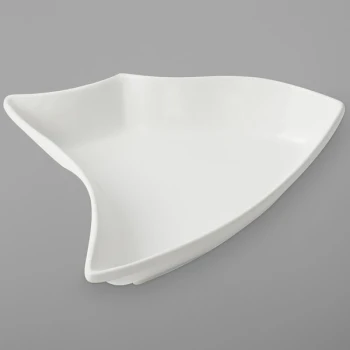 Bon Chef 70008PWHT Futura 64 oz. White Sandstone Finish Cast Aluminum Bowl