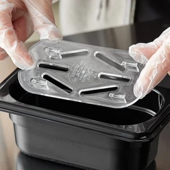 Vigor 1/9 Size Clear Polycarbonate Drain Tray - 6/Case