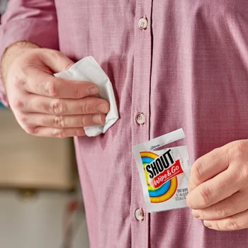 SC Johnson Shout® 686661 Instant Stain Remover Wipes - 80/Case