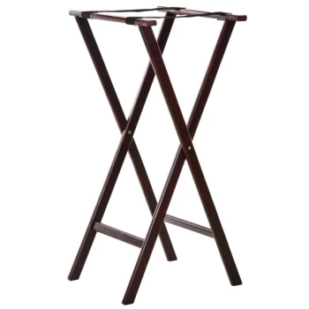 TableCraft 22 Mahogany Tray Stand - 38"