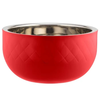 Bon Chef Diamond Collection Cold Wave 7 Qt. Red Triple Wall Bowl