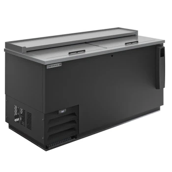 Beverage-Air DW64HC-B-02 64" Black Deep Well Bottle Cooler with Stainless Steel Interior