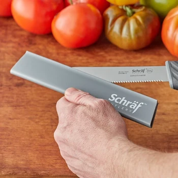 Schraf 9" x 1 1/2" Gray Polypropylene Blade Guard
