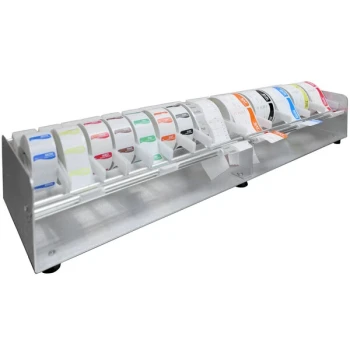 Heat Seal PS-20 Aluminum Label Dispenser - 20 Roll Capacity
