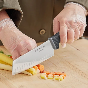 Schraf 7" Granton Edge Nakiri Knife with TPRgrip Handle