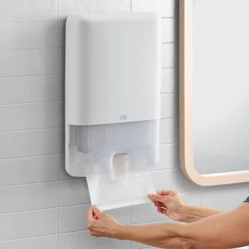 Tork Xpress 553020 White Wall-Mount Multifold Hand Towel Dispenser H2