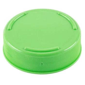 TableCraft 53FCAPLGN Solid Light Green End Cap for Inverted or Squeeze Bottles with a 53 mm Opening - 12/Pack