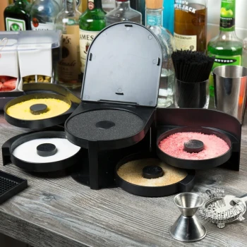 TableCraft H5633 Glass Rimmer with 5 Compartments