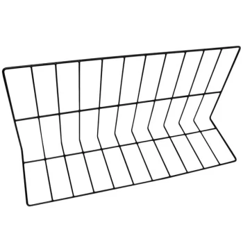 Elite Global Solutions W81226-B 26" x 8" x 12" Black Vinyl Coated Wire Divider