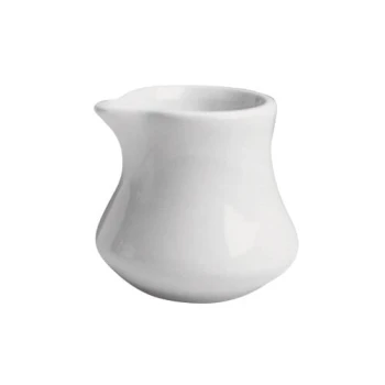 Hall China from Steelite International HL1951/22AWHA Ivory (American White) 3.5 oz. Empire Creamer - 24/Case