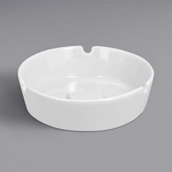 RAK Porcelain Access 4 3/4" Round Porcelain Ashtray - 12/Case