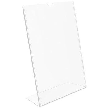Deflecto Superior Image 5" x 7" Portrait Slanted Sign Holder 590301