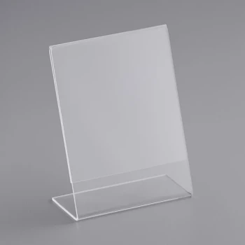 Deflecto 3" x 4" Clear Mini Tabletop Sign Holder 20006 - 10/Pack