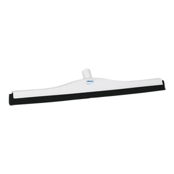 Vikan 77545 23 5/8" White Double Foam Rubber Floor Squeegee with Plastic Frame
