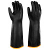 Heavy-Duty Chemical Rubber Gloves Pair - Black