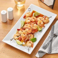 Square and Rectangular White China Dinnerware