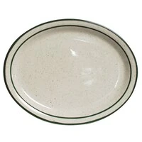 Tuxton Emerald Narrow Rim Green Speckle China Dinnerware