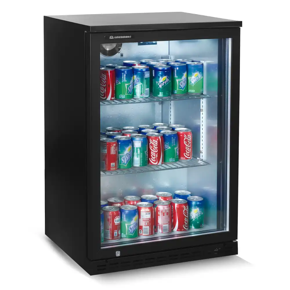 Backbar, Bottle Cooler, 1 Door, Hinged Doors, 130L
