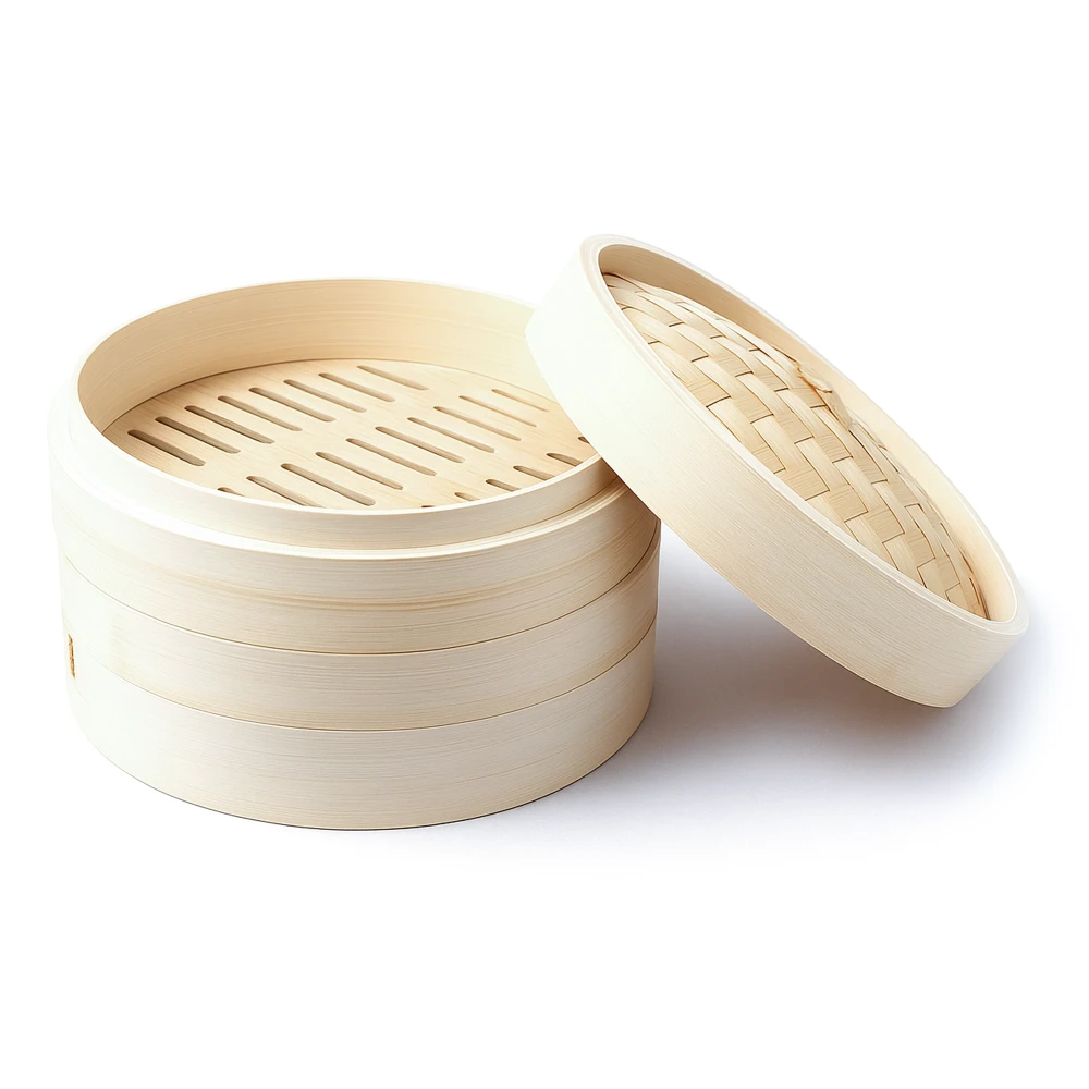 Culinex, Bamboo Steamer, 2 layers with Cover, 30 cm Diameter