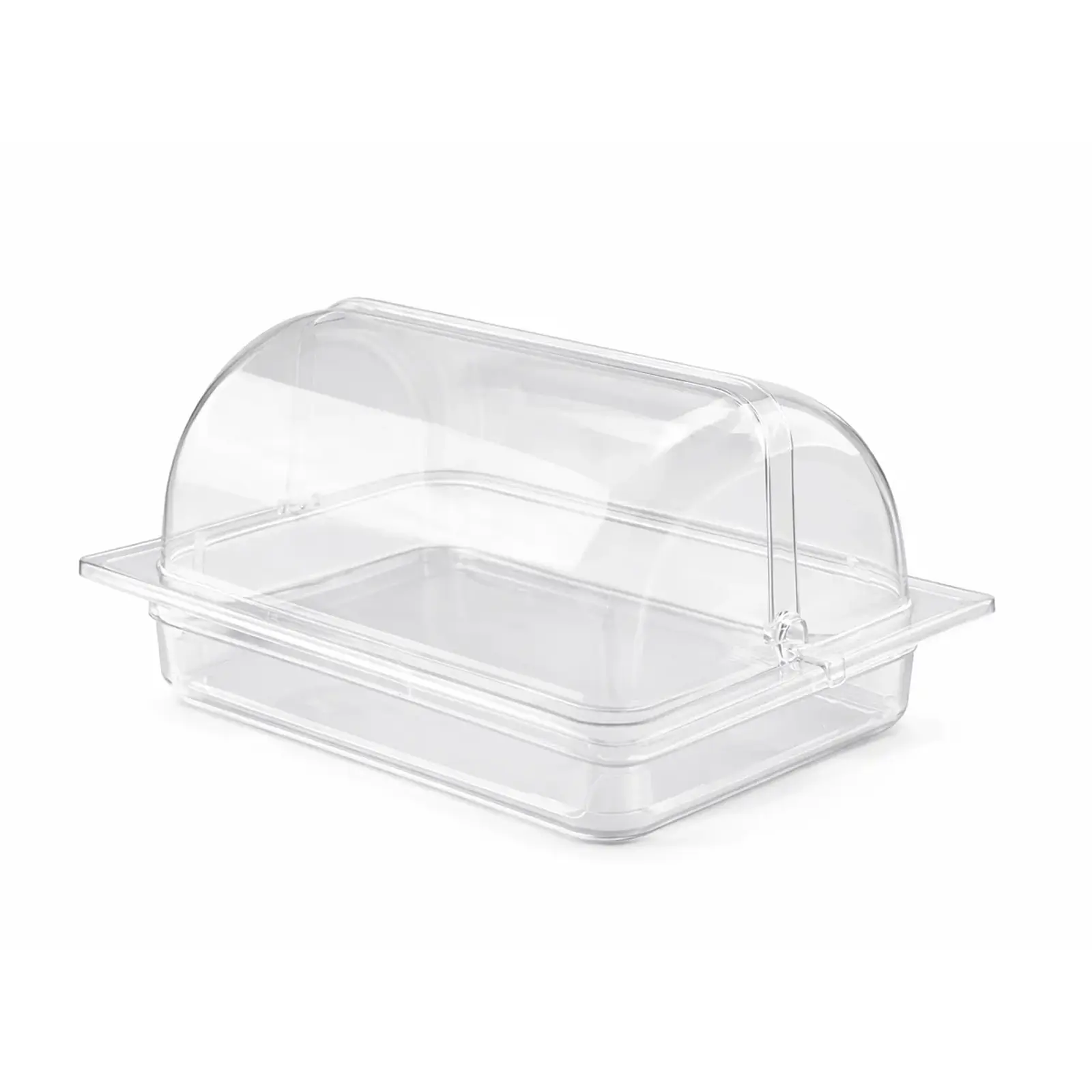 Vague Clear Roll Top Serving Tray - Base 32.5 x 26.5 x 6.5 cm