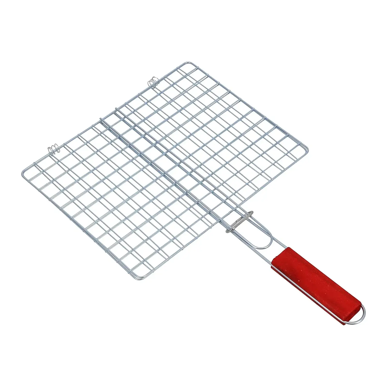 Vague Barbeque Grill with Wooden Handle 35 x 25 x 52 cm