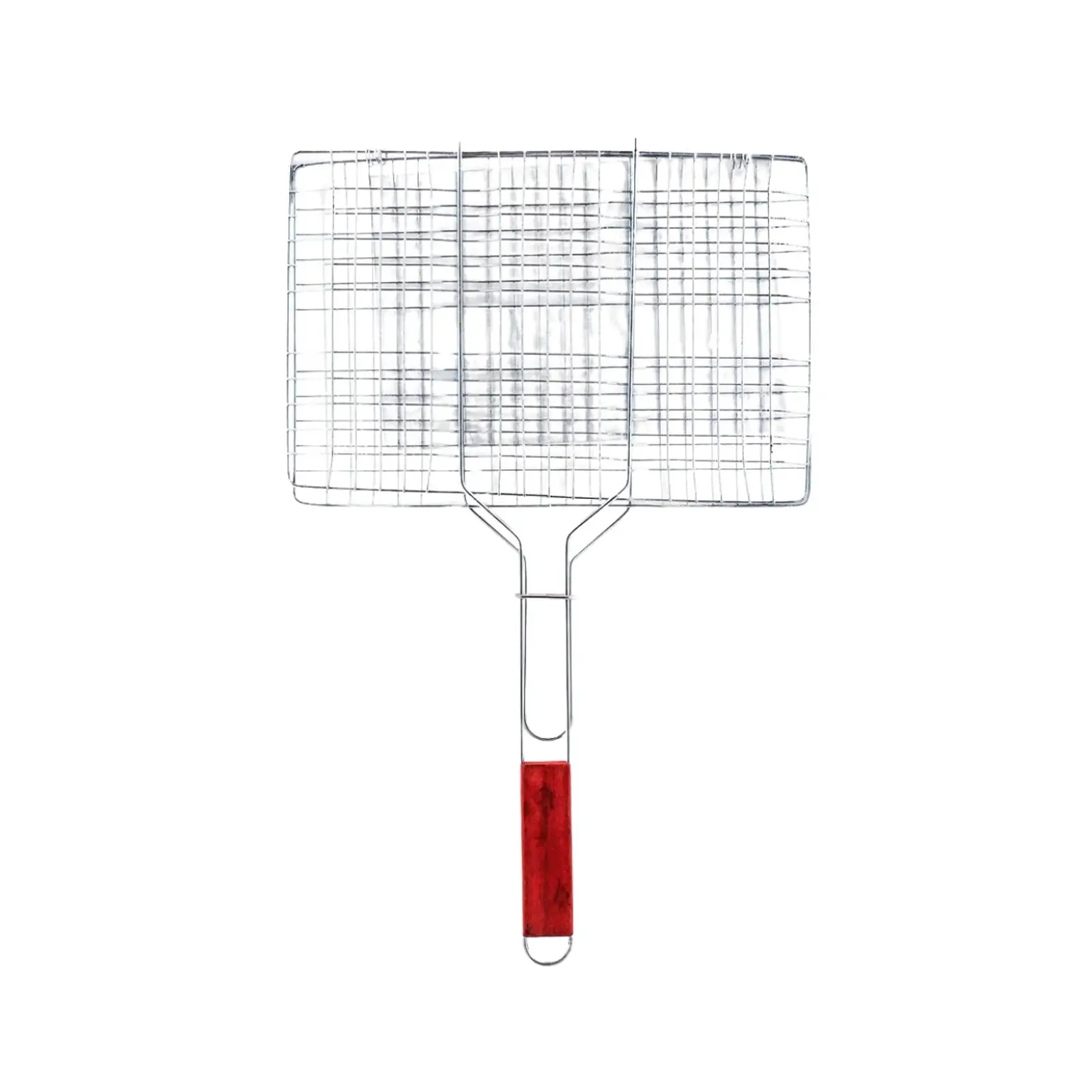 Vague Barbeque Grill with Wooden Handle 40 x 30 x 60 cm