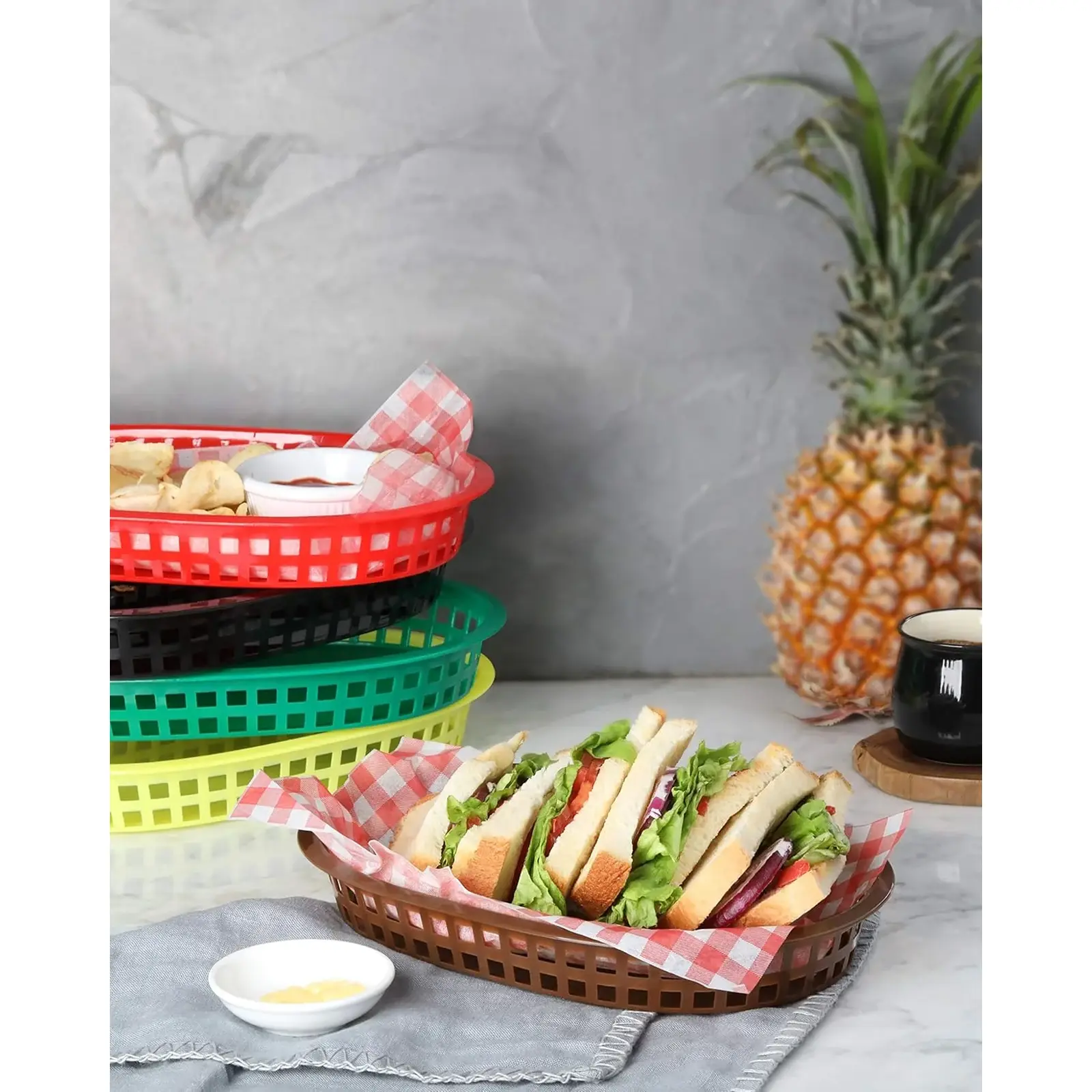 Oval Basket For Bread / French Fries