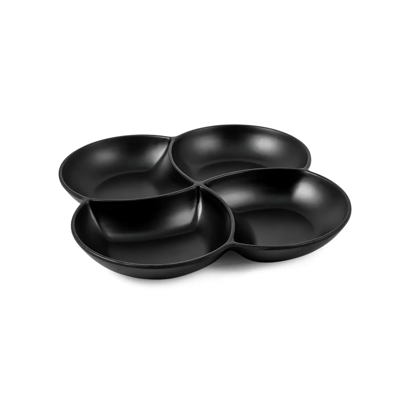 Vague Melamine Square Flower Divided Platter 26 cm