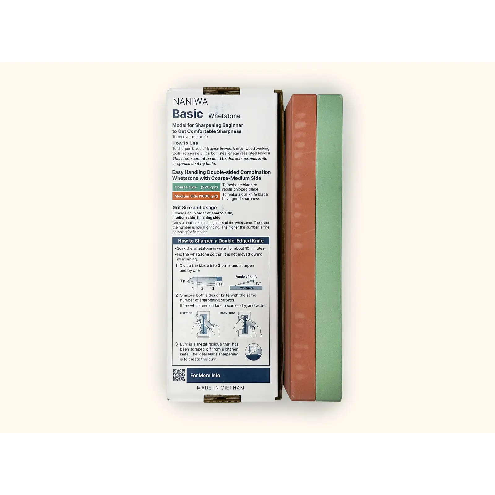 Naniwa Basic Combination Whetstone 220/1000 Grit