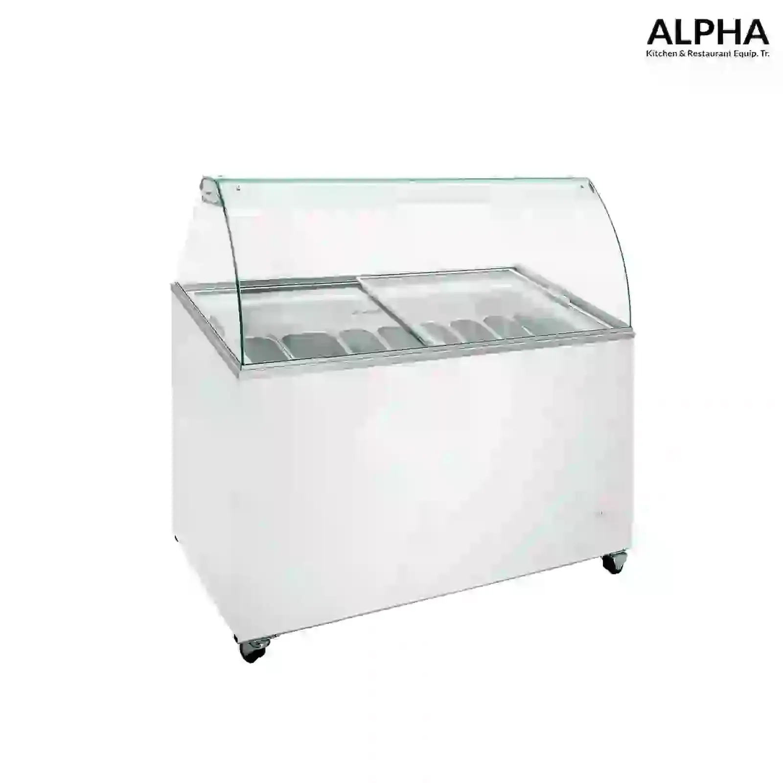 Scooping Ice Cream Freezer