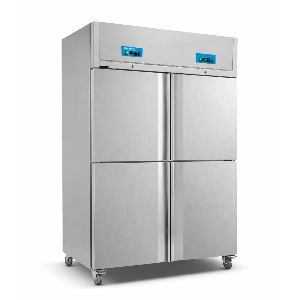 Inofrigo, upright chiller/freezer, 1295L capacity, 4 Doors