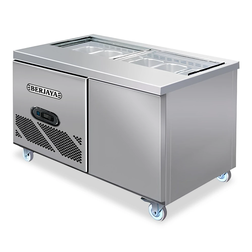 Berjaya, Salad Chiller, 2 Shelves, 420 W, Solid Door, 2–8 °C