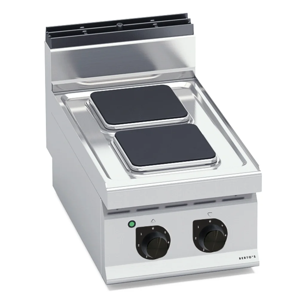 Bertos, Cooking Range, Cast Iron 2 Plates, 5.2 kW