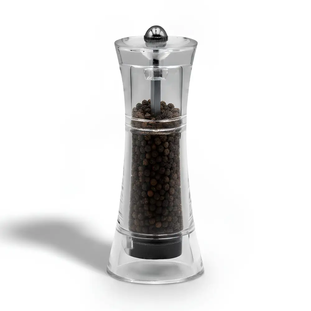 Bisetti Pepper Mill Acrylic 17.5 cm Transparent