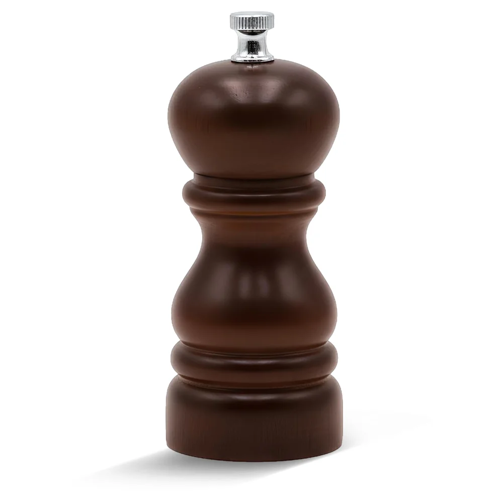 Bisetti Pepper Mill Beech Wood 13 cm Walnut Stained
