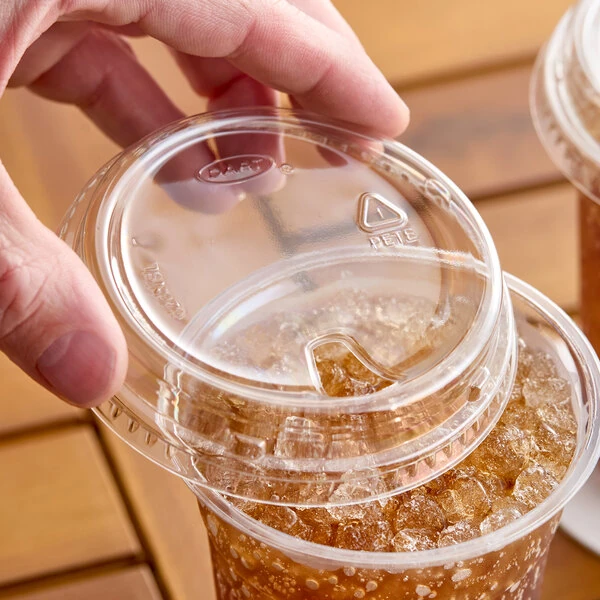 Solo 626NSL Prima PET Plastic Cold Cup Strawless Lid - 1,000/Case