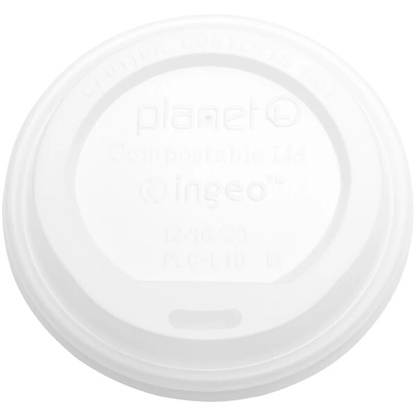 Stalk Market Planet+ 10-20 oz. Compostable PLA Paper Hot Cup Lid - 1,000/Case