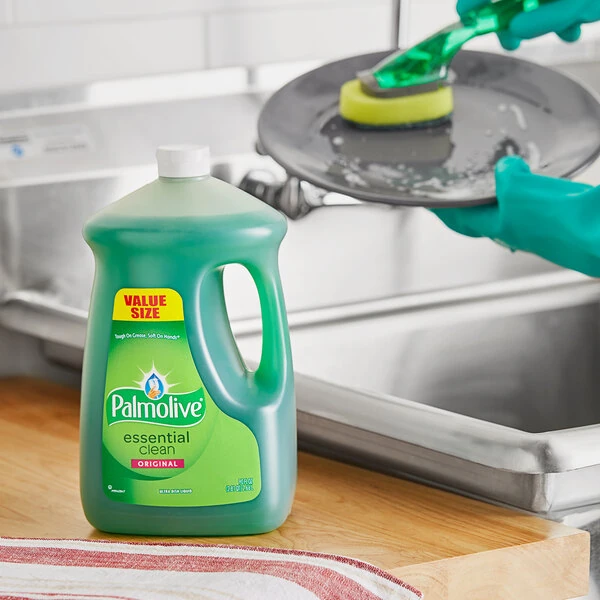 Palmolive Essential Clean CPC46157 90 oz. Original Scent Dishwashing Liquid - 4/Case